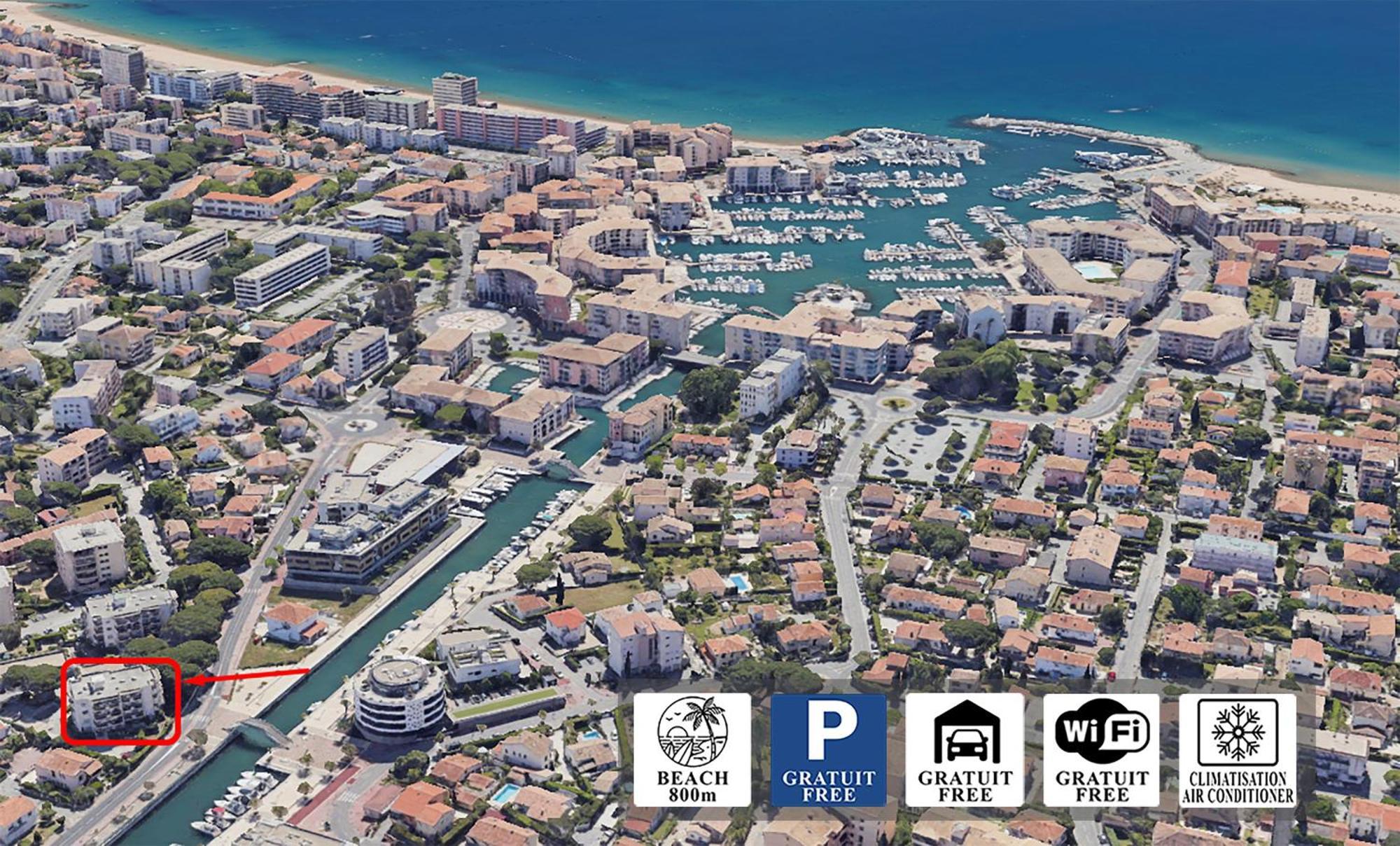 Chic Appart Du Port Фрежус Екстер'єр фото